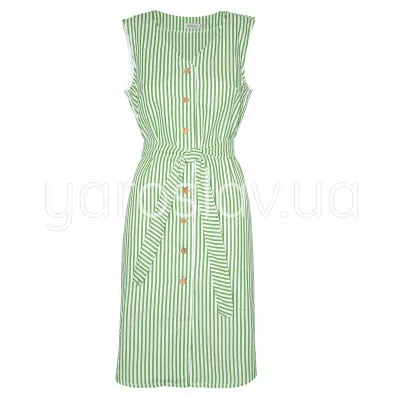 Платье в полоску ТМ Ярослав м.Ф-394 (зеленая полоса)