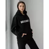 Skinny black Bandera with three-thread lining