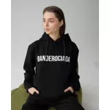 Skinny black Bandera with three-thread lining