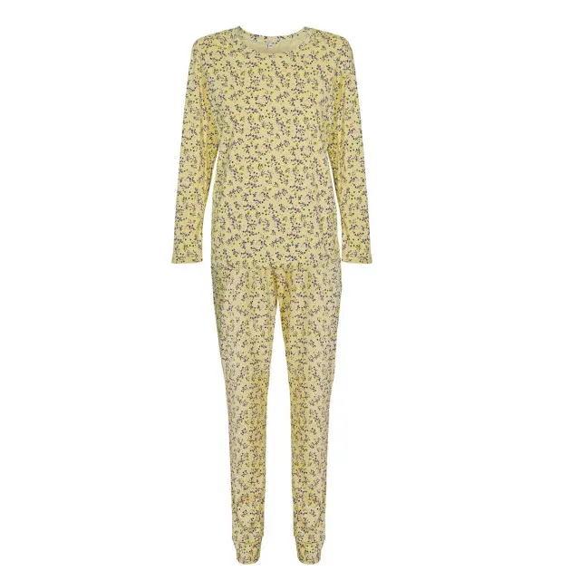 Suit jersey m.F-221 flowers on mustard TM Yaroslav
