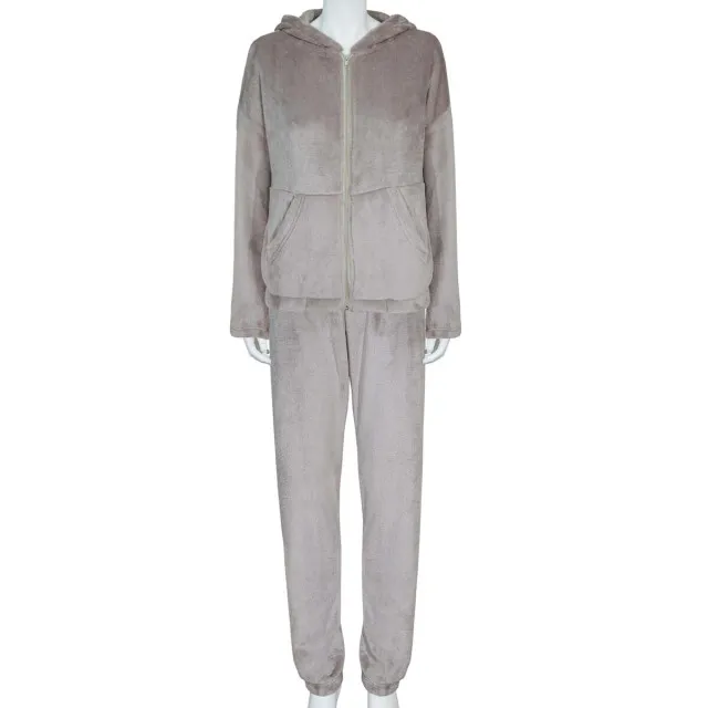 Suit fleece m.981 with zipper coffee TM Yaroslav