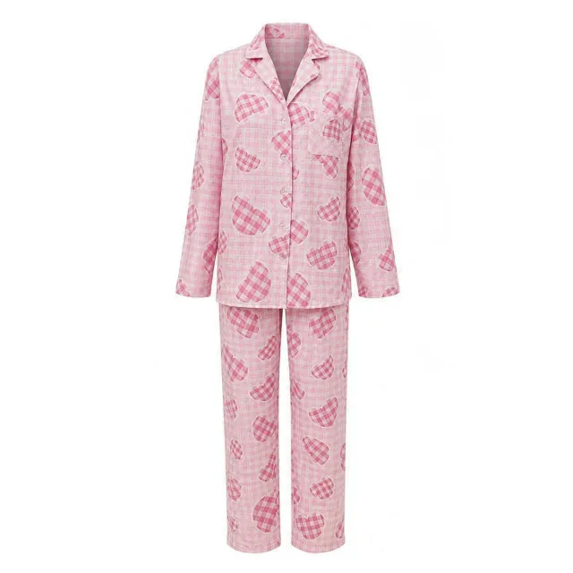 Pajamas flannel m.F-127 des.386 pink hearts TM Yaroslav