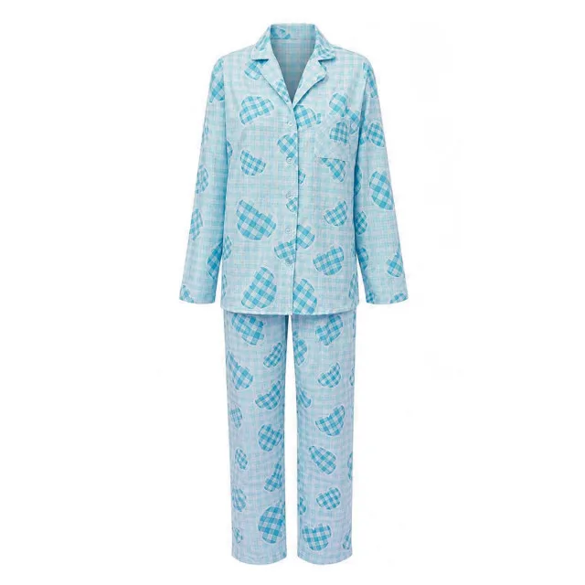 Pajamas flannel m.F-127 des.393 blue hearts TM Yaroslav