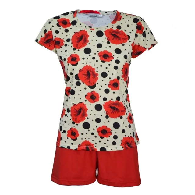 Pajama T-shirt with shorts m.448/1 Poppies TM Yaroslav