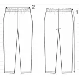 Pants knitted m.F-935 dark gray TM Yaroslav