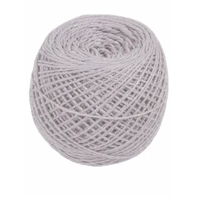 Yarn cotton 10/6 light gray 100g/160m TM Yaroslav