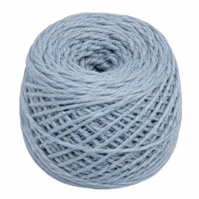 Yarn cotton 10/9 gray-blue 100g/110m TM Yaroslav
