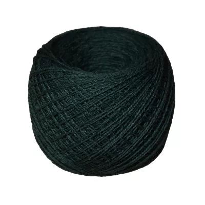 Yarn cotton 14/2 No.211 dark green 50g/350m TM Yaroslav