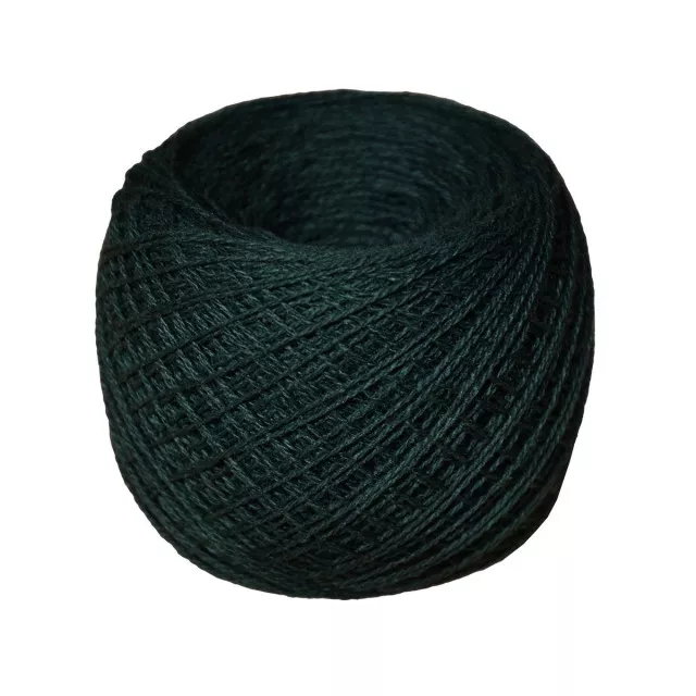 Yarn cotton 14/2 No.211 dark green 50g/350m TM Yaroslav