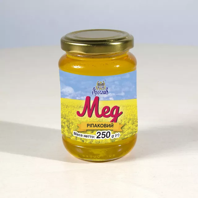 Мед Ріпаковий 250 г ТМ Ярослав
