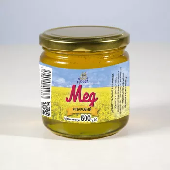 Мед Ріпаковий 500 г ТМ Ярослав